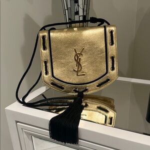 Yves Saint Laurent Gold Crossbody Bag